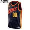 Dres Oklahoma City Thunder Prilagođeni Nike 2023-24 City Edition Navy Swingman - Dječji